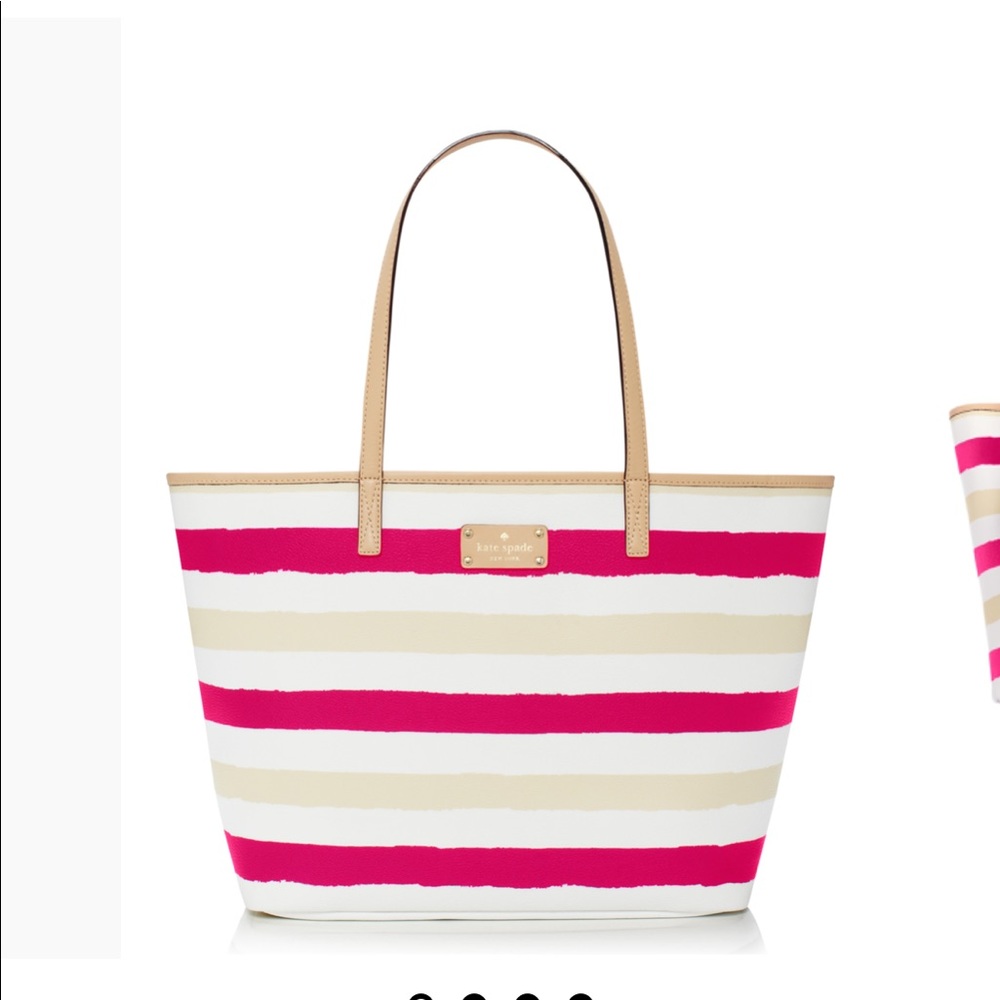 Kate Spade Bondi Medium Harmony tote in pink/cream